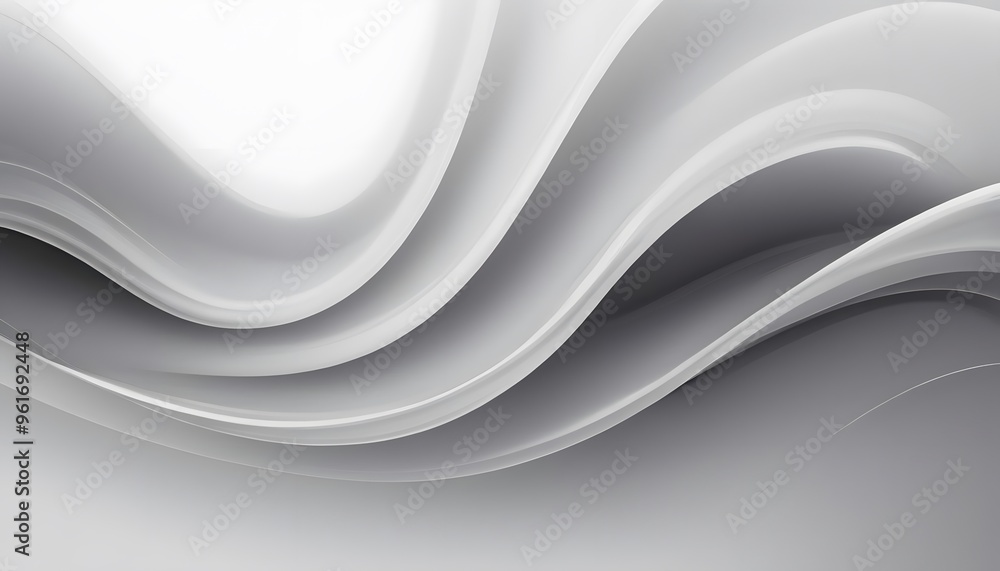 Poster abstract gradient glass morphism background, white. gray color. white wave pattern backgrounds abstr