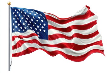 Waving American Flag