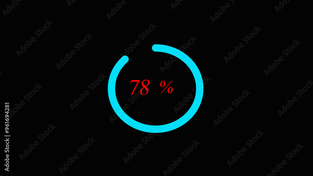 Poster abstract beautiful processing illustration background. circle percentage diagrams meter ready-to-use
