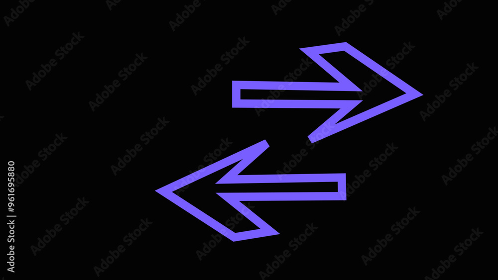 Poster transfer arrows design concept. two arrows with different directions left and right.