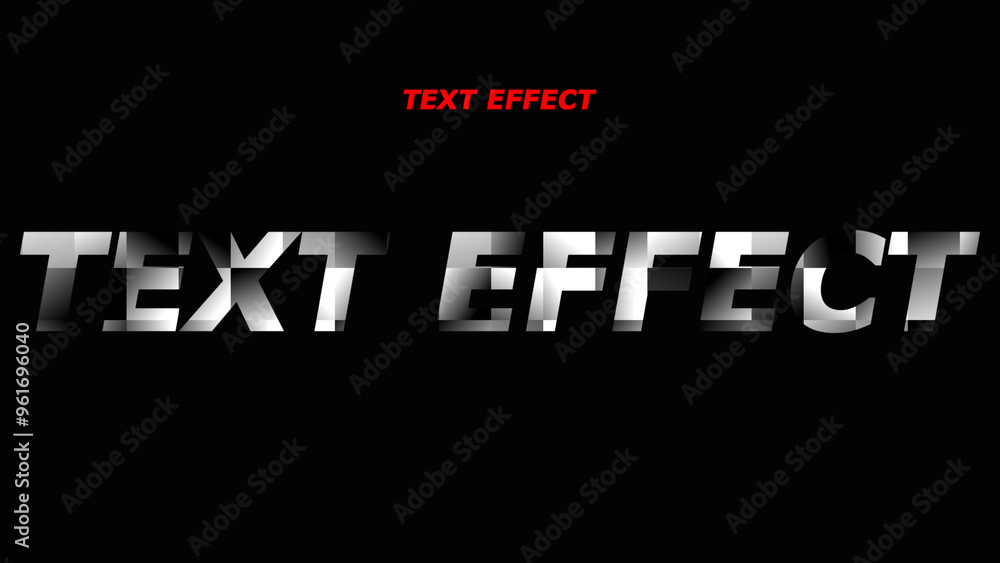 Poster ilustration vector graphic of clean and colorful text offset effect in black background .vector edit