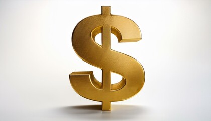 Golden Dollar Symbol: Shiny and Gleaming"