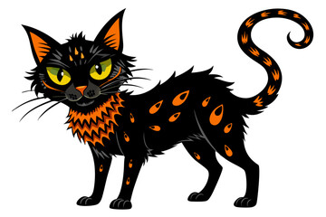 halloween cat  animal vector, halloween cat icon ,halloween cat vector silhouette