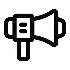 Simple Megaphone icon. The icon can be used for websites, print templates, presentation templates, illustrations, etc