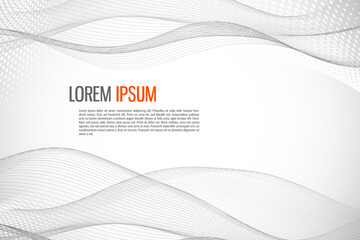 Blended curved wavy lines. Modern background for business cards, posters, sites, covers, postcards, labels mockup. Pop Art Design. Vector illustration.