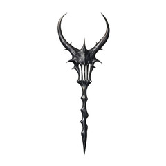 Devil Staff Isolated on a Transparent Background