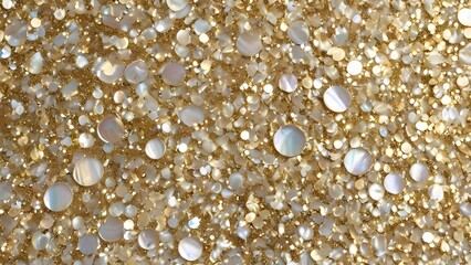 ラグジュアリーな螺鈿モチーフ金とキラキラの結婚式向き背景テクスチャ壁紙