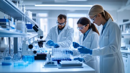 Scientists Conducting Research in a Laboratory