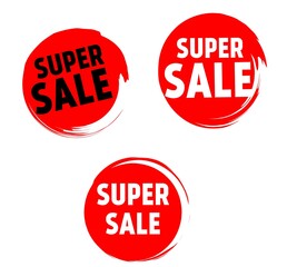 super sale discount label. discount label