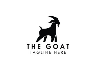 The goat logo design. Goat farms logo vector illustration.