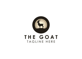 The goat logo design. Goat farms logo vector illustration.