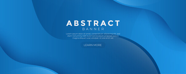 Abstract technology blue background with 3d concept. abstract particles blue wave background banner. Abstract blue wave shape, Blue banner