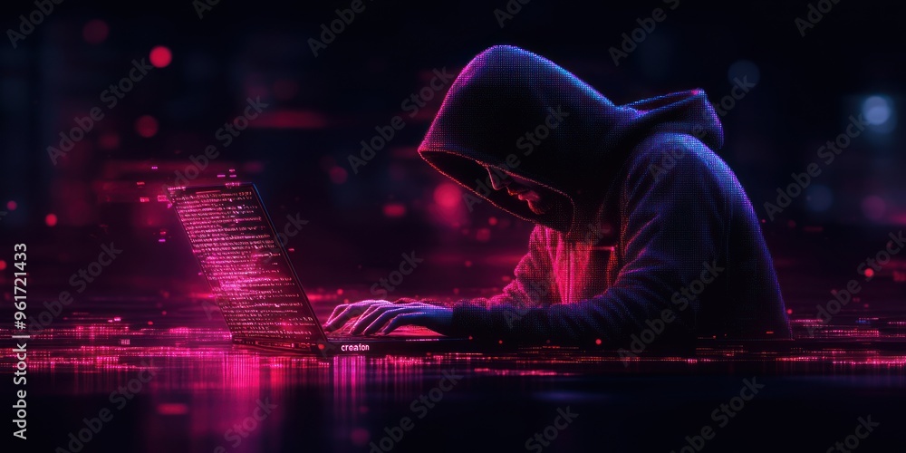 Poster hacker in the digital realm