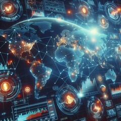 Obraz premium Business meetings and stock markets charts 