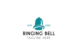 Ringing bell vector logo illustration design. Thee bell logo design