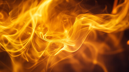 Fototapeta premium Abstract Golden Smoke Photography - Swirling Texture