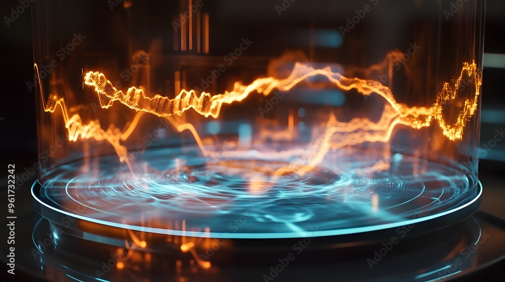 Aufkleber a captivating hologram showcasing the intricate details and advanced functionality of cutting edge m