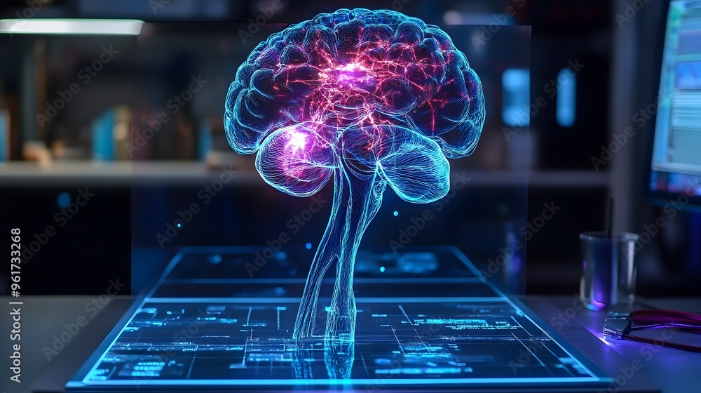Poster holographic simulation of advanced cognitive rehabilitation techniques designed to aid stroke patien