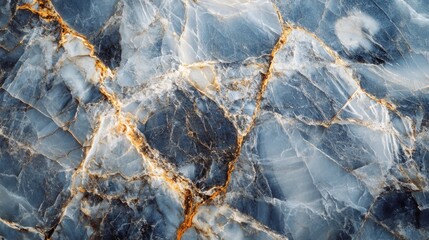 Fototapeta premium Blue and Gold Marble Texture