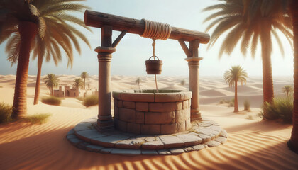 old water well in the desert