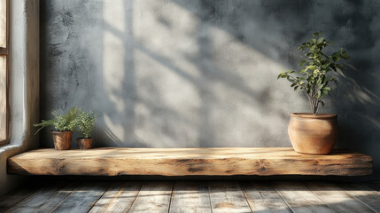 Blank wooden boards leaning against walls, offering space for customized text, illustrations, or chalk writing.