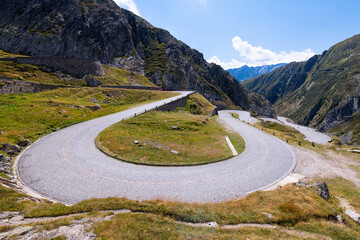 aerial view of spluga pass, switzerland