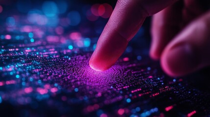 Futuristic Touchscreen Interaction