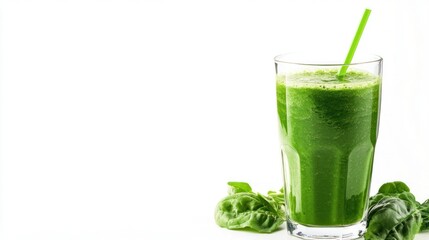 Refreshing Green Smoothie with Spinach