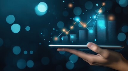 Financial Growth and Success on a Tablet