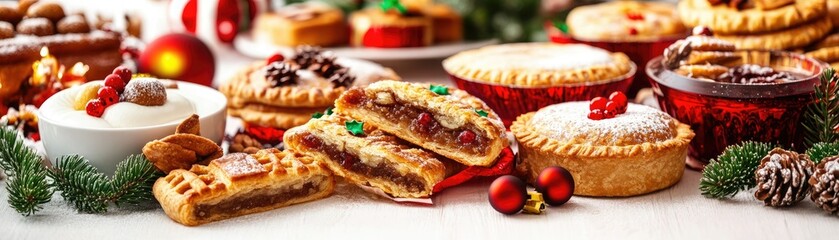 A festive assortment of delicious holiday cookies and treats, perfect for celebrating the joyful season with family and friends.