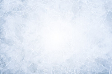 Winter white abstract crushed ice background. Ice cracks, frosty texture.