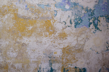 Ancient wall with rough cracked paint, old fresco texture background Ancient wall with rough cracked paint, old fresco texture background