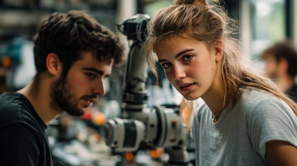 Young Engineers Collaborating in a Modern Workspace