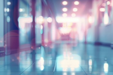 Fototapeta premium Blurred abstract hospital background, clean sterile atmosphere and medical interior