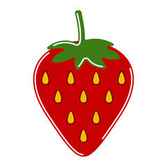 Strawberry Illustration Perfect for designs with fruits, vegetables and nutrition food themes