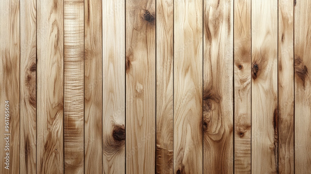 Poster sunlight falling on hardwood floor creating warm pattern