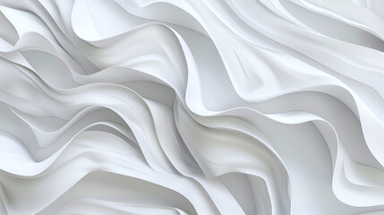 Obraz premium Close up of a white wall with a wave pattern suitable for backgrounds and textures, white wall, wave pattern, close-up, texture, background, design, smooth, modern, wall 