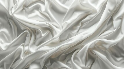 Obraz premium White Wrinkled Bedding Sheet Texture