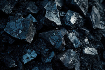 A World of Darkness: Deep Shadows and Rugged Surfaces of Coal