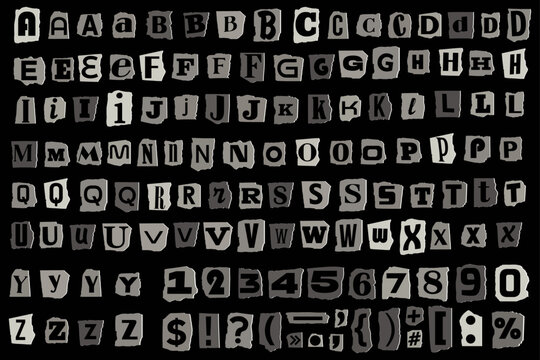 Ransom Note Font Images – Browse 7,805 Stock Photos, Vectors, and Video ...