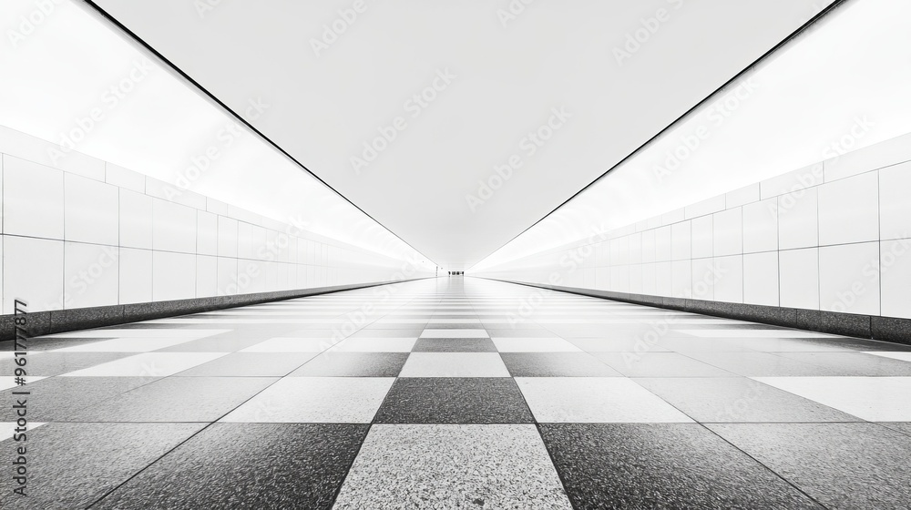 Poster reworked modern architecture showcasing a spacious empty area for text placement, featuring a minima