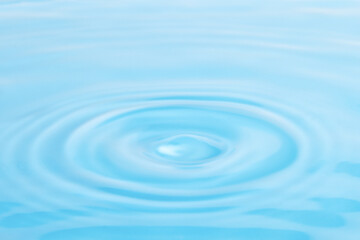 Water with circles radiating from the center