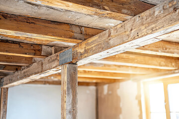 Exposed Wooden Beams: A Glimpse into the Heart of Home Renovation