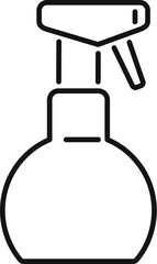 This icon of a cleaning spray bottle represents housekeeping services