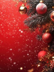 Abstract New Year or Christmas background for advertising with copy space and place for text. Backdrop for design