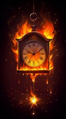 Pendulum of Flames, Pendulum clock