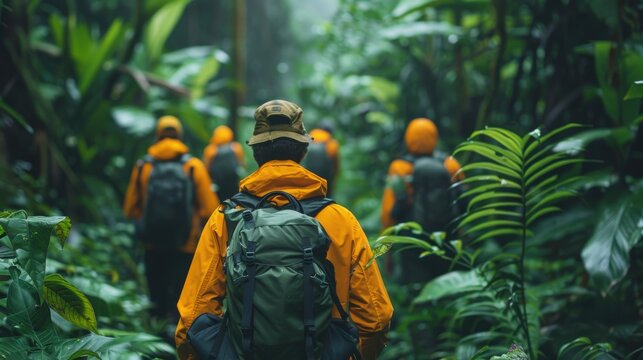 A detailed view of forest conservation training programs for local communities, featuring a clean background and lots of copy space for program information and training highlights.