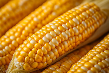 close up of Corn cob 