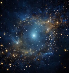 Naklejka premium large cluster stars in the sky