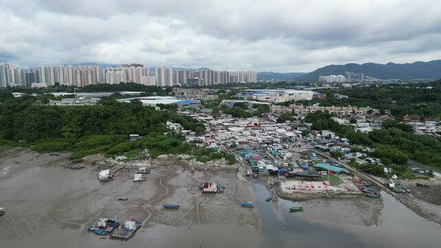 a Lau Fau Shan Seafood Fishing Village, Feb 18 2023